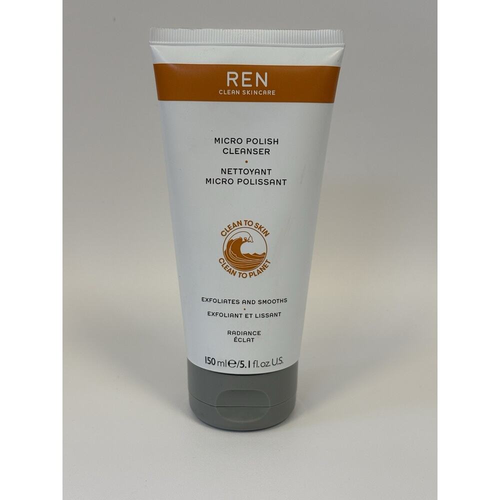 REN - Micro Polish Cleanser - Exfoliates And Smoothes - 5.1 oz SEALED